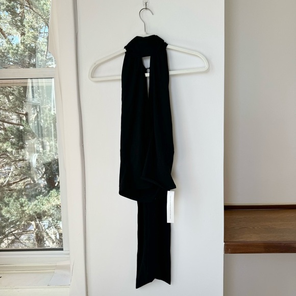 NWT Reformation Vienna Knit Top Mock Neck Halter in Black - Picture 7 of 11